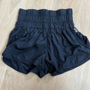 Workout shorts nylon with attached underwear size Small by Free People
